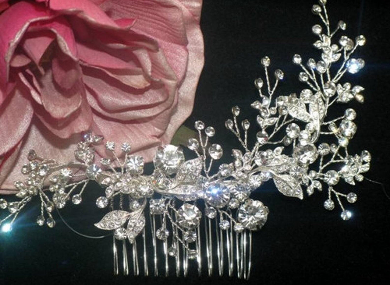 Michela - Exquisite Swarovski Crystal Wedding Bridal Comb