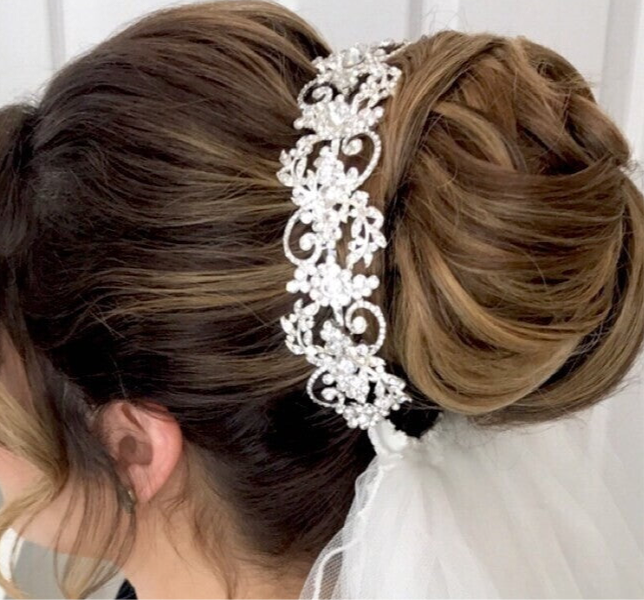Domenica - Crystal swarovski wedding headpiece