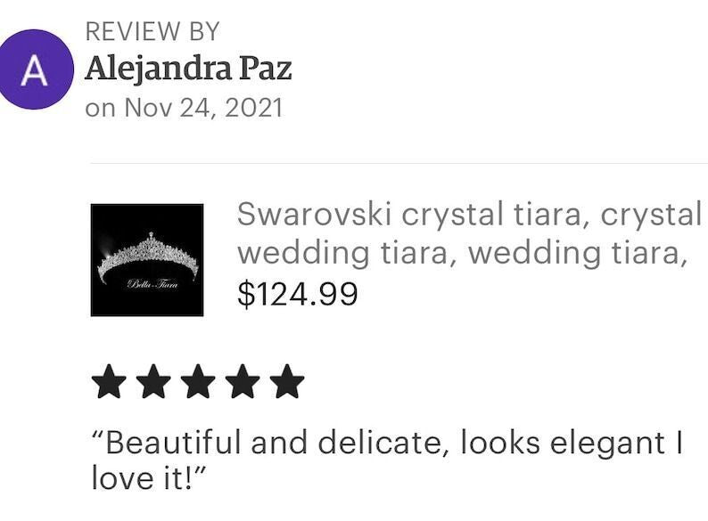 Alexis, Swarovski Crystal Wedding Bridal Tiara