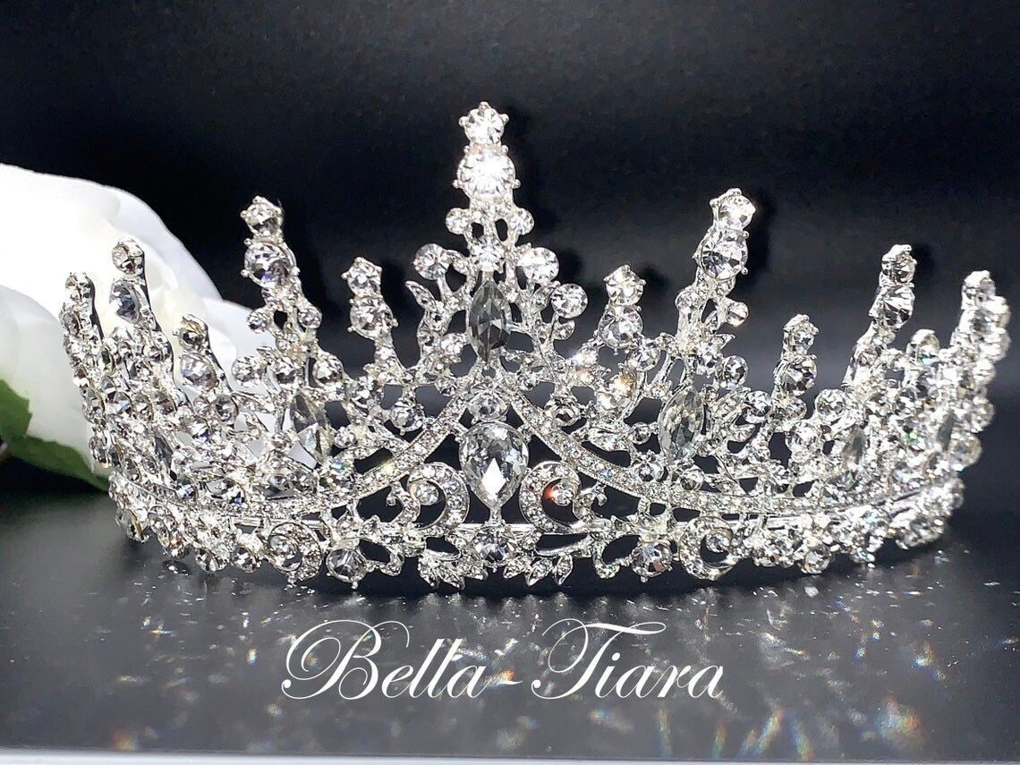 QueenAndrea - Royal crystal rose gold tiara