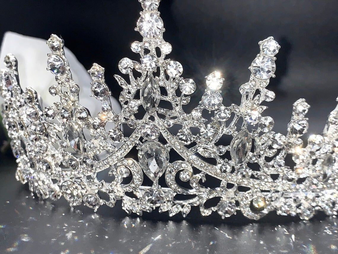 QueenAndrea - Royal crystal rose gold tiara