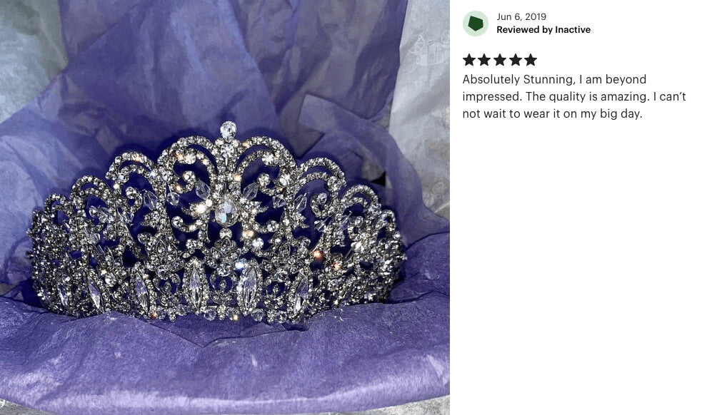 Isabella - Stunning Royal Crystal Wedding Tiara