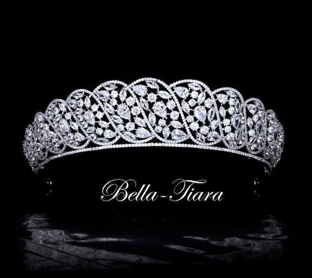crystal wedding tiara