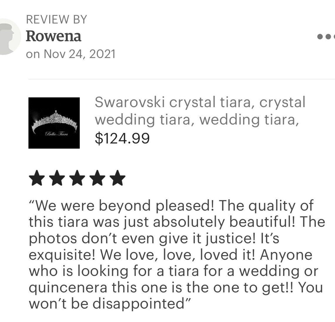 Alexis, Swarovski crystal Tiara