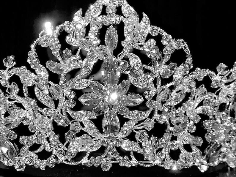 Elisa, Swarovski Crystal Royal wedding Crown