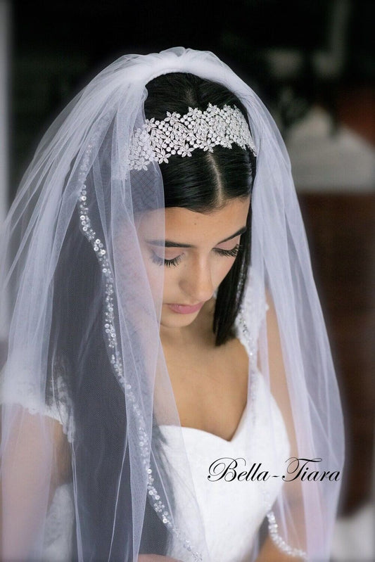 Karla Dazzling crystal wedding headband tiara