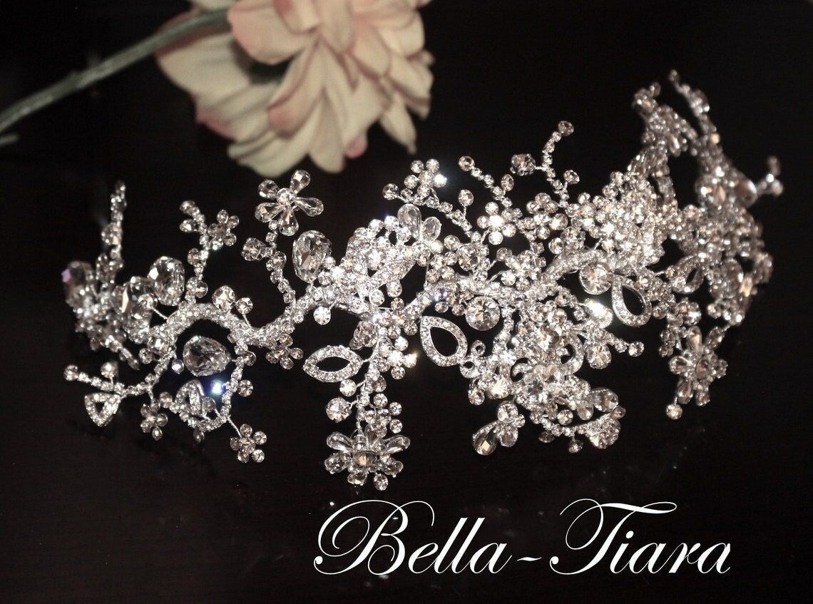 Enza - Swarovski crystal wedding hair piece