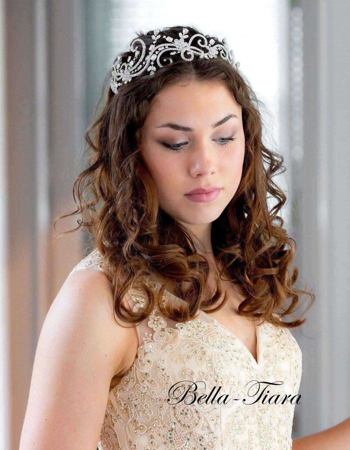 Vittoria- Beautiful Swarovski wedding headband