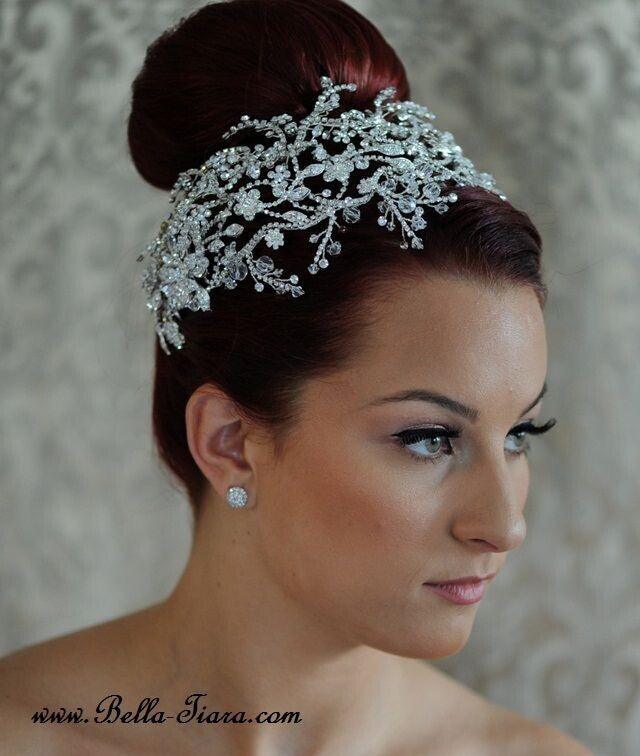 Jacqueline, Swarovski crystal wedding headpiece