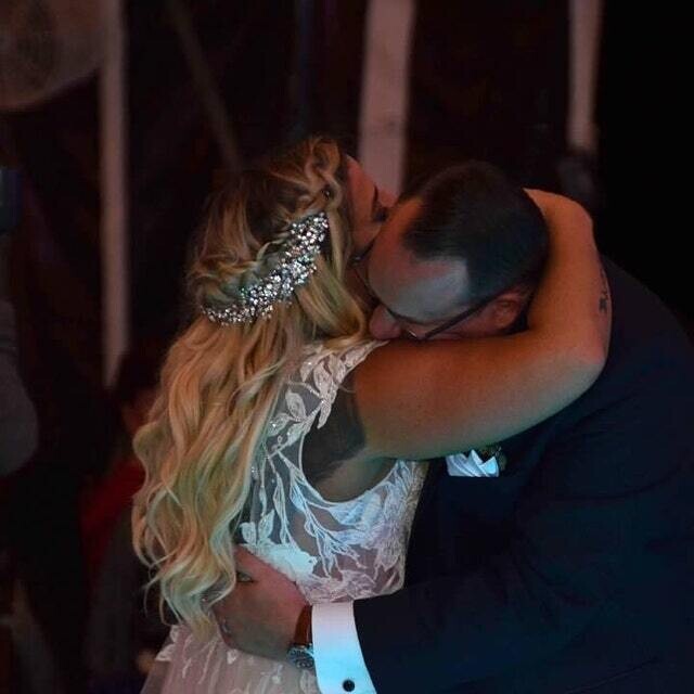 Aurorarose - Rose Gold crystal wedding headpiece