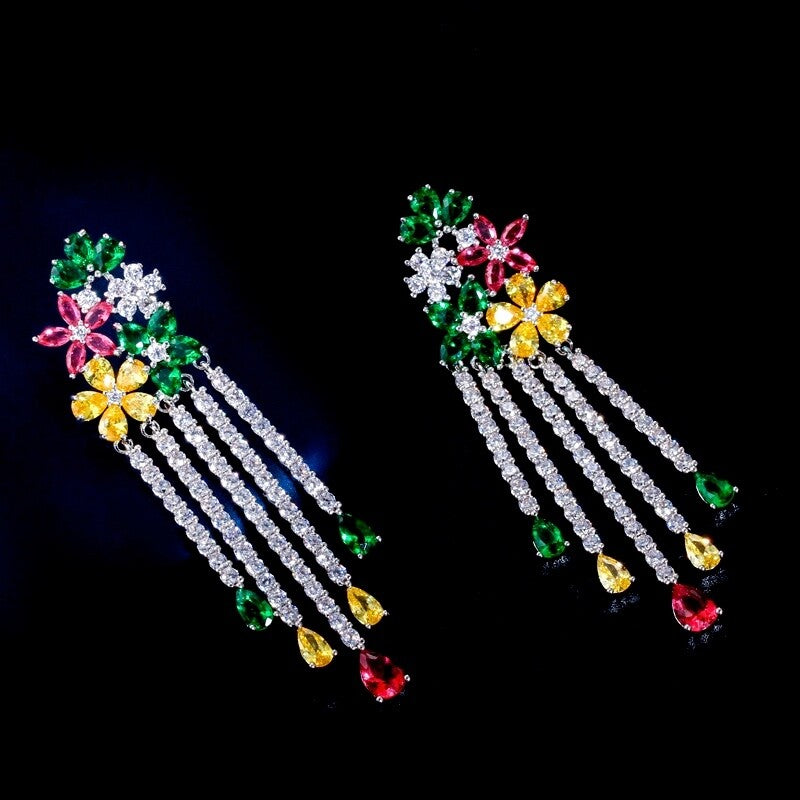 Fiore - Bridal Chandelier earrings