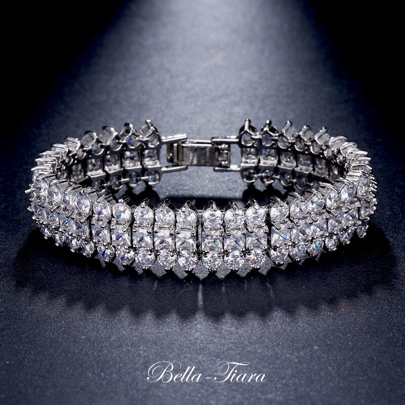 Regina - Exquisite CZ bridal earrings
