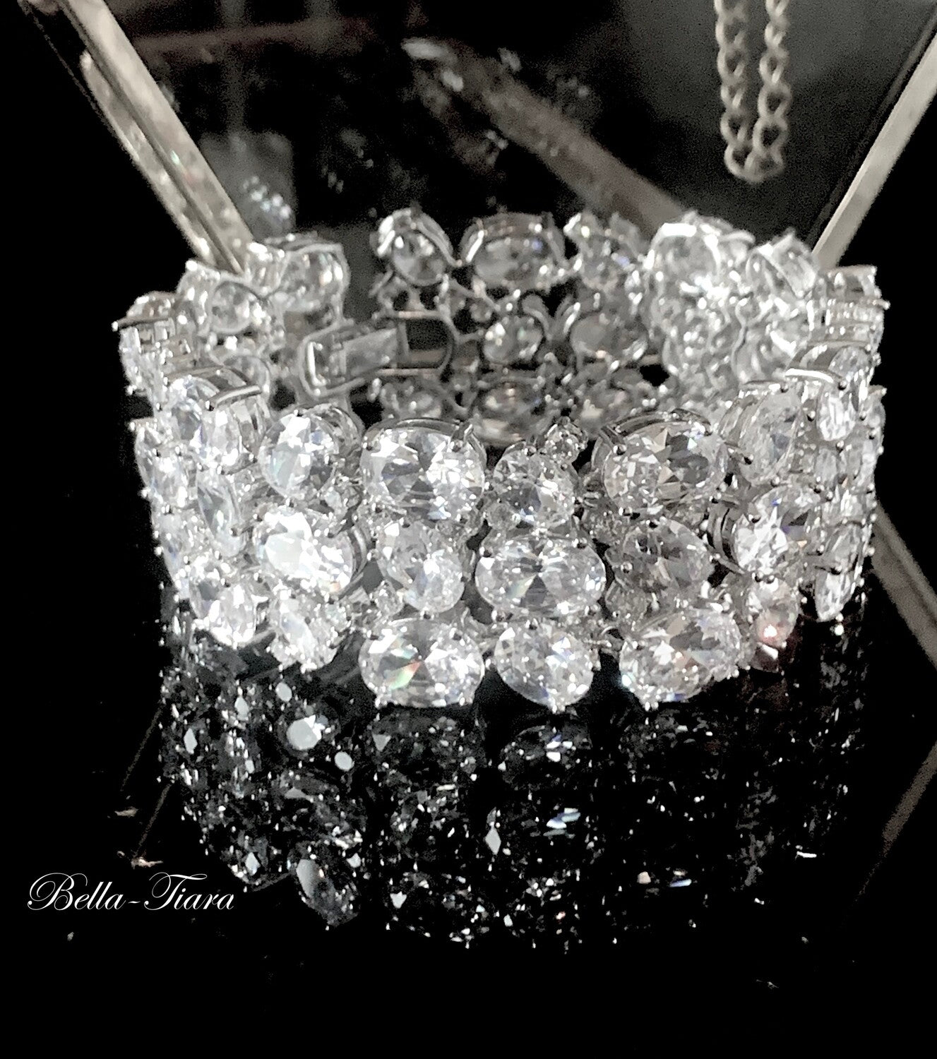 Lanza - Couture CZ wedding bracelet