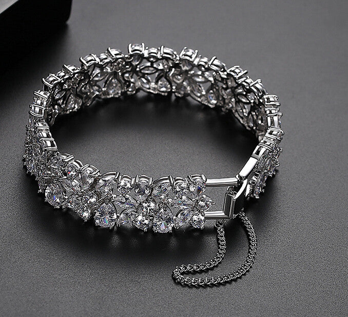 Luciabella - Exquisite CZ wedding bracelet
