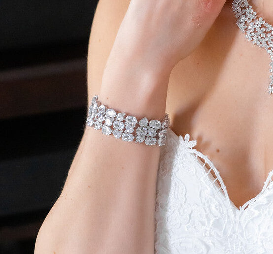 Lanza - Couture CZ wedding bracelet
