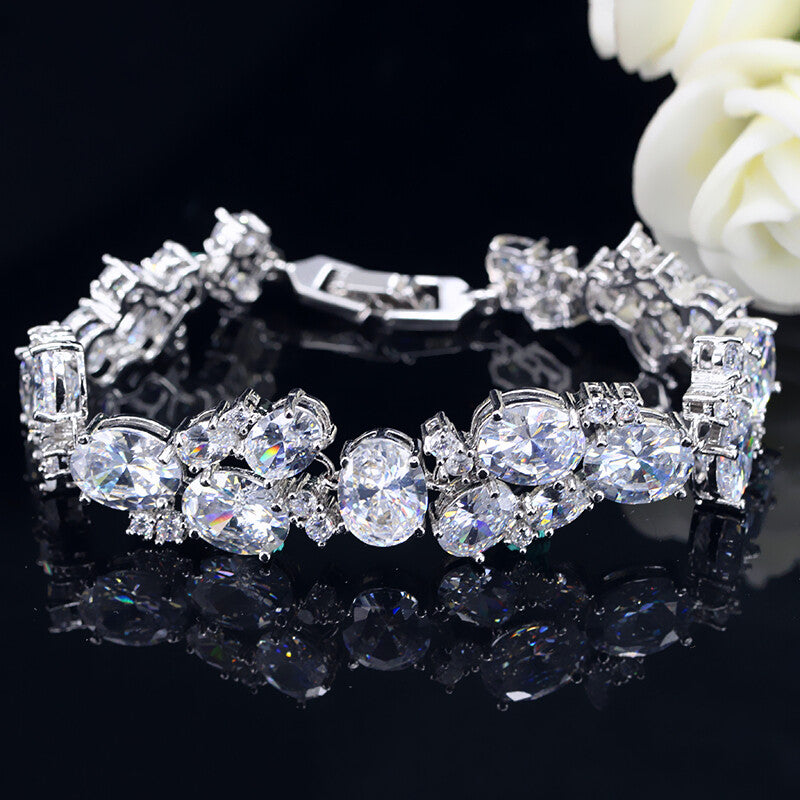 Giuseppina -Swarovski crystal bridal bracelet
