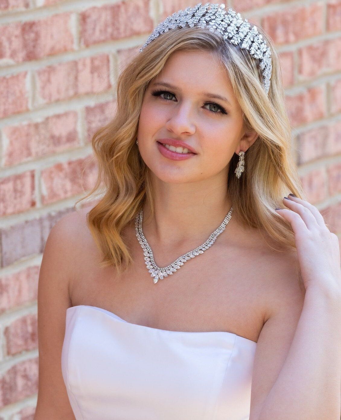 Gracie - Exquisite CZ wedding necklace set