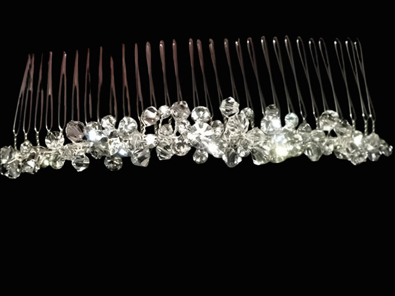 Shannon - Timeless Swarovski crystal bridal hair comb