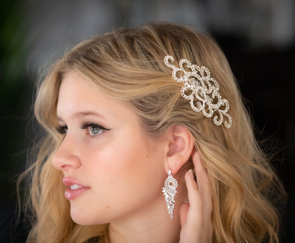 Angela - Bridal wedding hair comb