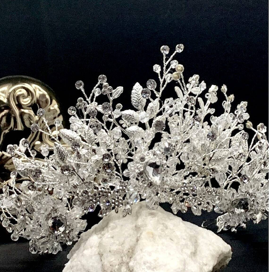 Giuseppa, Swarovski Crystal Wedding Crown Tiara
