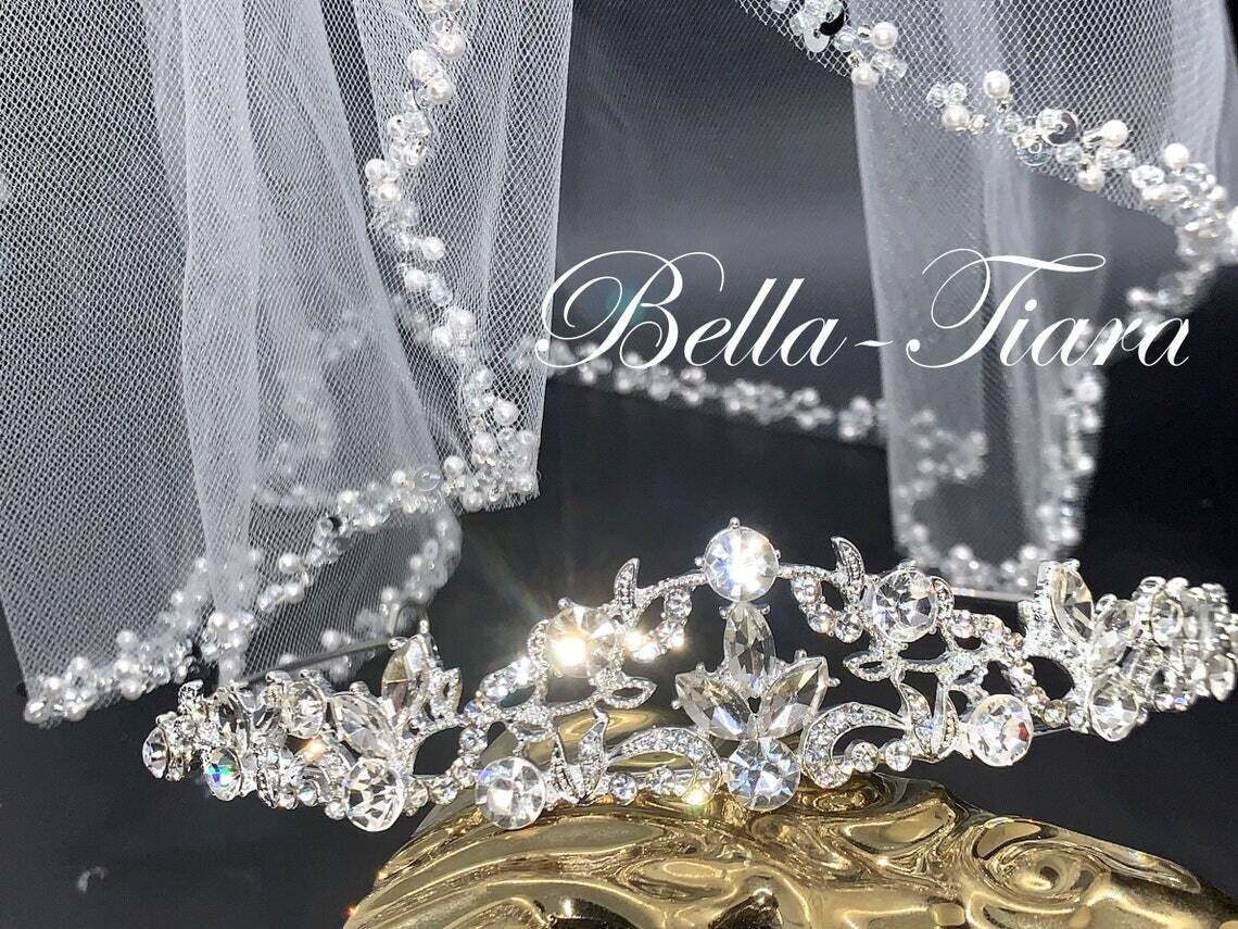 Cristina- Beautiful crystal communion tiara
