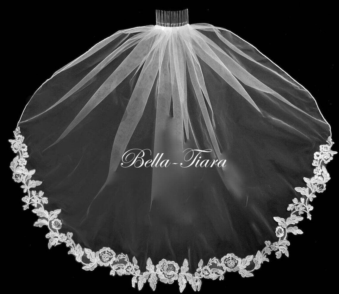 Maria - French lace communion veil