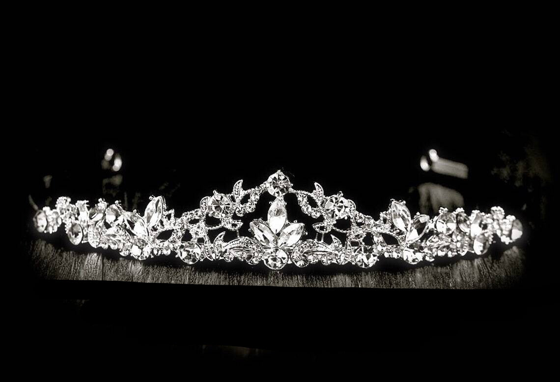 Cristina- Beautiful crystal communion tiara