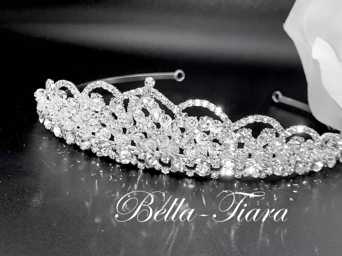 Principessa - Princess crystal communion headpiece tiara