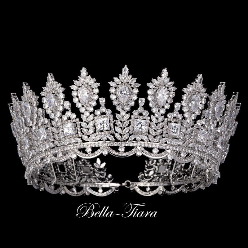 Athena - Swarovski Crystal Gold Crown