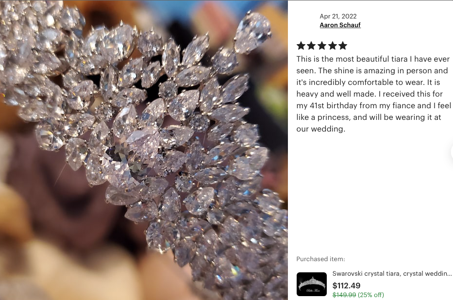 Swarovski crystal Tiara