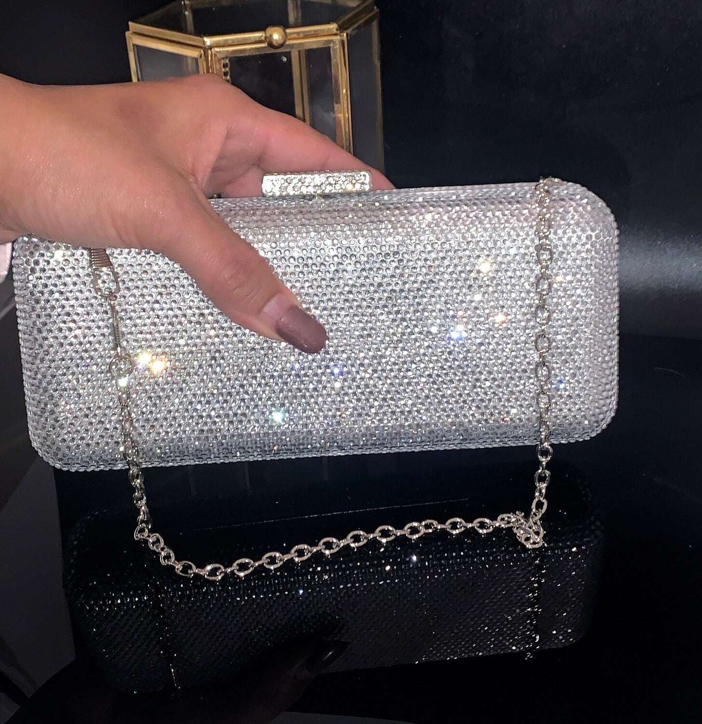 Nicoletta - Swarovski crystal clutch purse