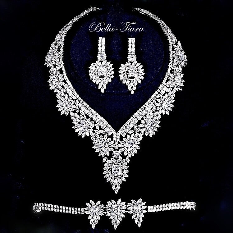 Gracekelly - Stunning wedding bridal necklace set