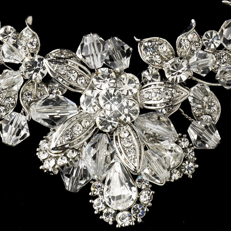 Liana - Stunning Swarovski crystal bridal necklace set