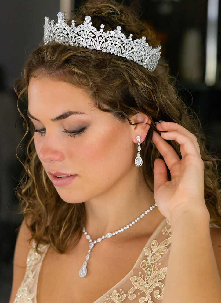 Caroline -  Elegant crystal Bridal Tiara