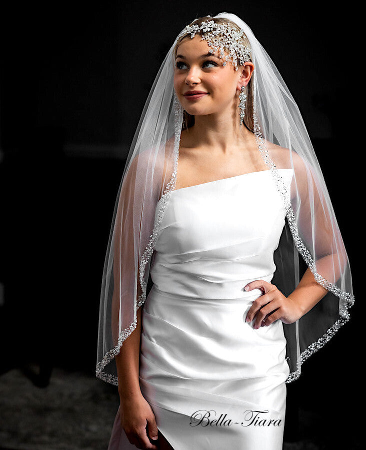 Vivian - Swarovski crystal wedding headpiece