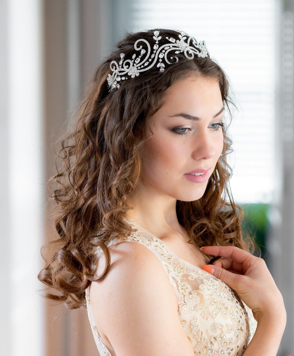 Vittoria- Beautiful Swarovski wedding headband