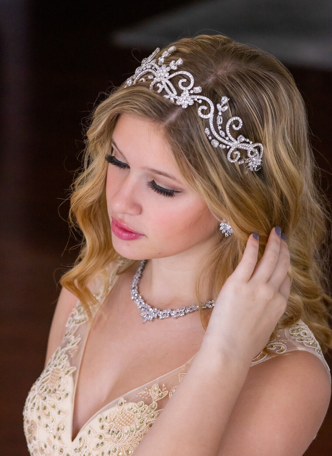 Vittoria- Beautiful Swarovski wedding headband