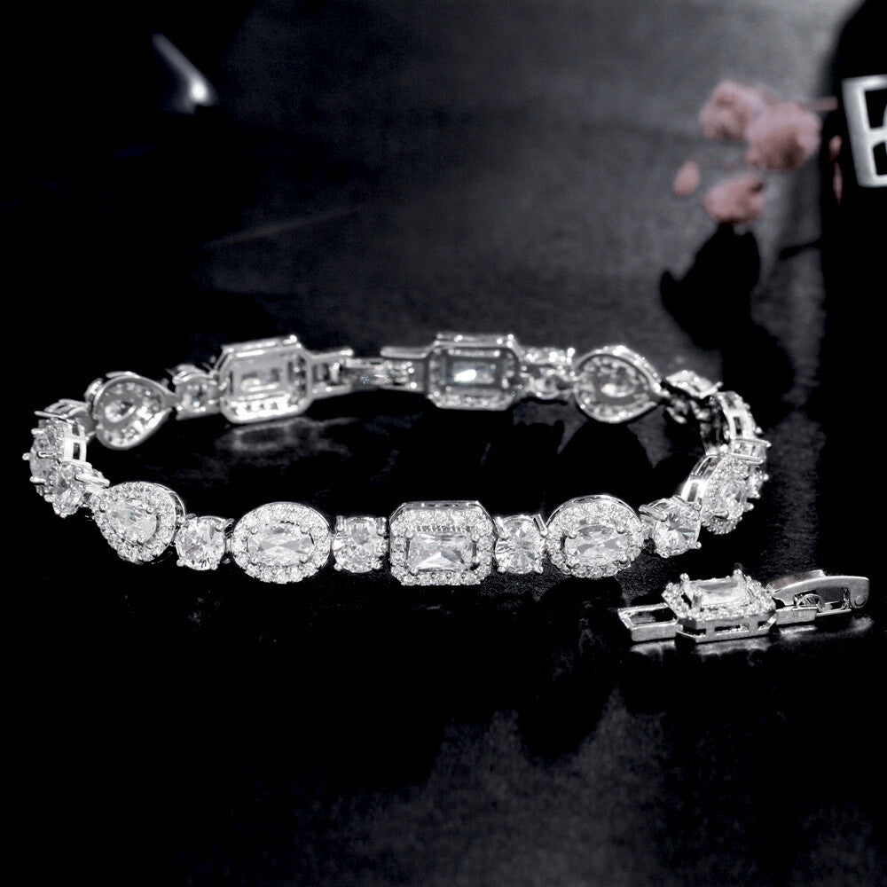 Lilliana - Vintage inspired crystal CZ bridal drop earrings