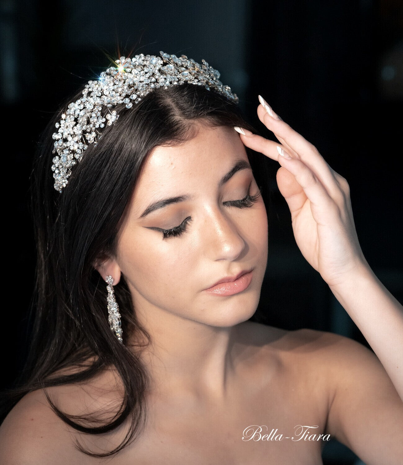 Amandalisa, Stunning Crystal wedding headpiece