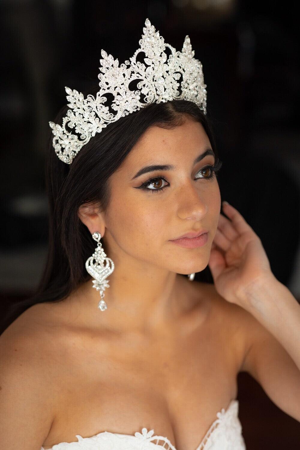 Antoniette - Swarovski Crystal bridal wedding Crown