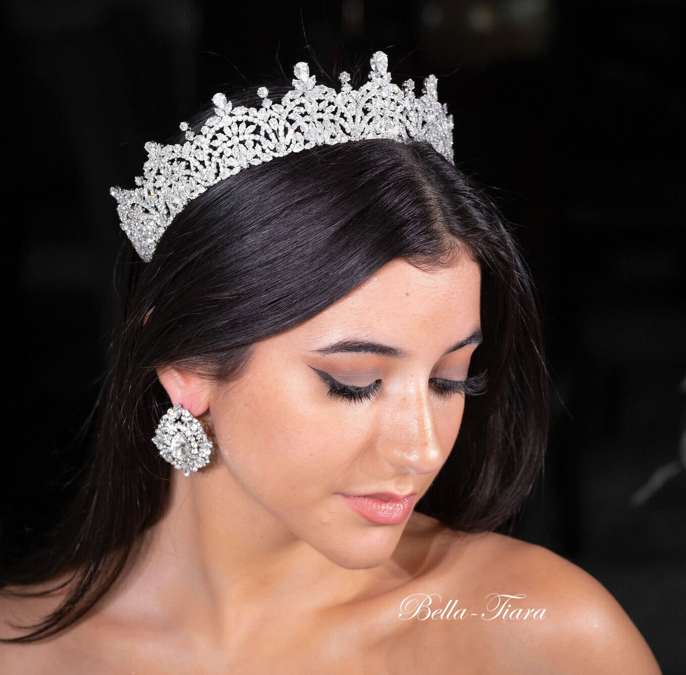 Caroline - Stunning Timeless royal crystal Bridal Tiara