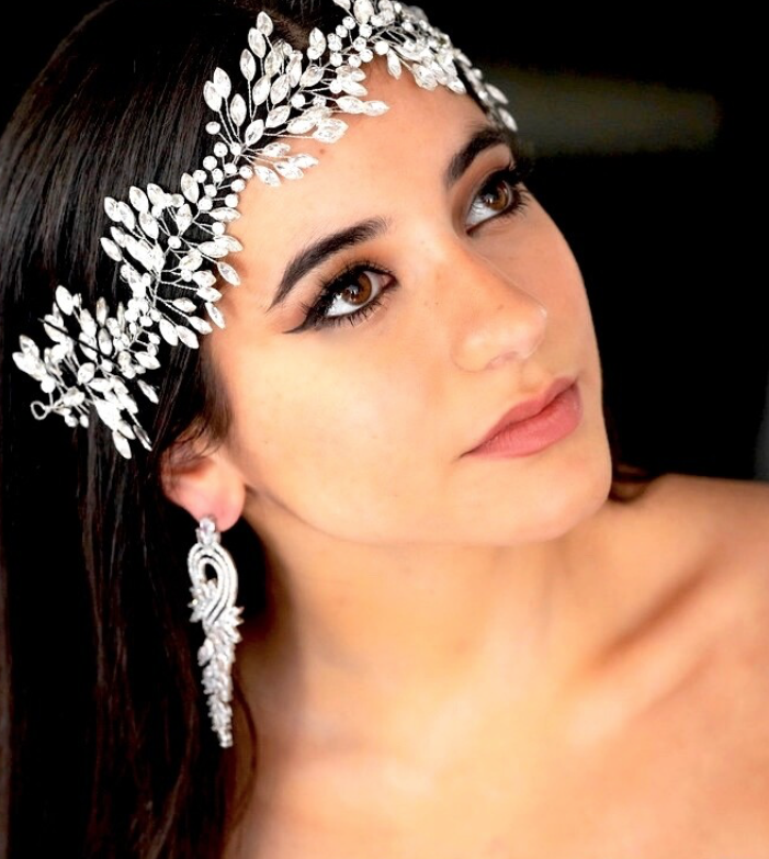 Malba - Swarovski Crystal long bridal drop earrings