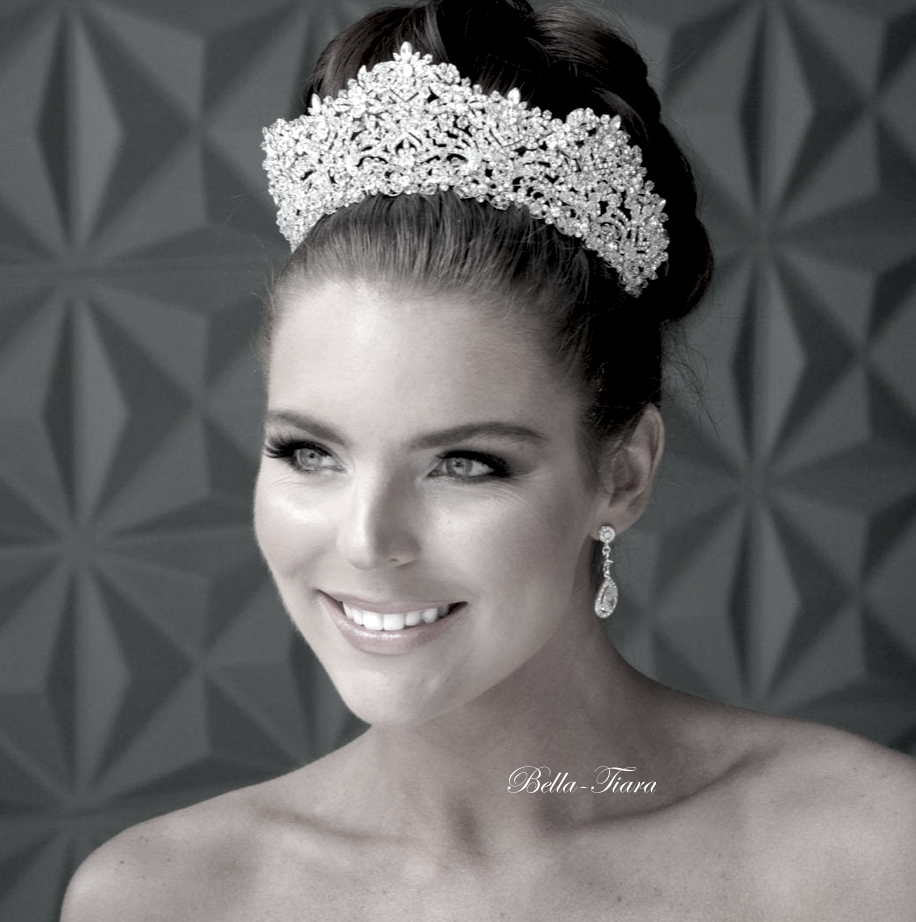 crystal royal crown tiara