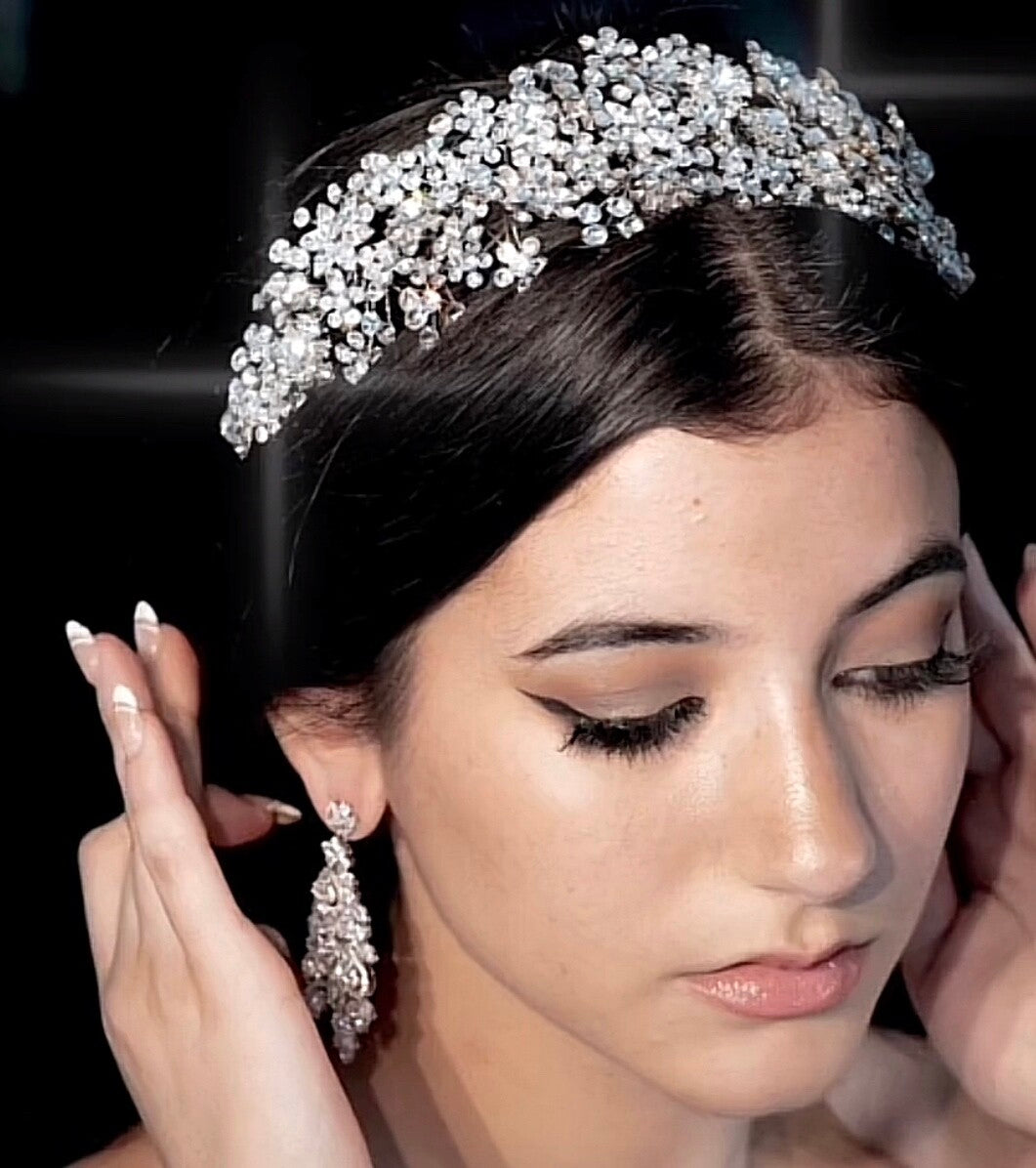 Amandalisa, Stunning Crystal wedding headpiece