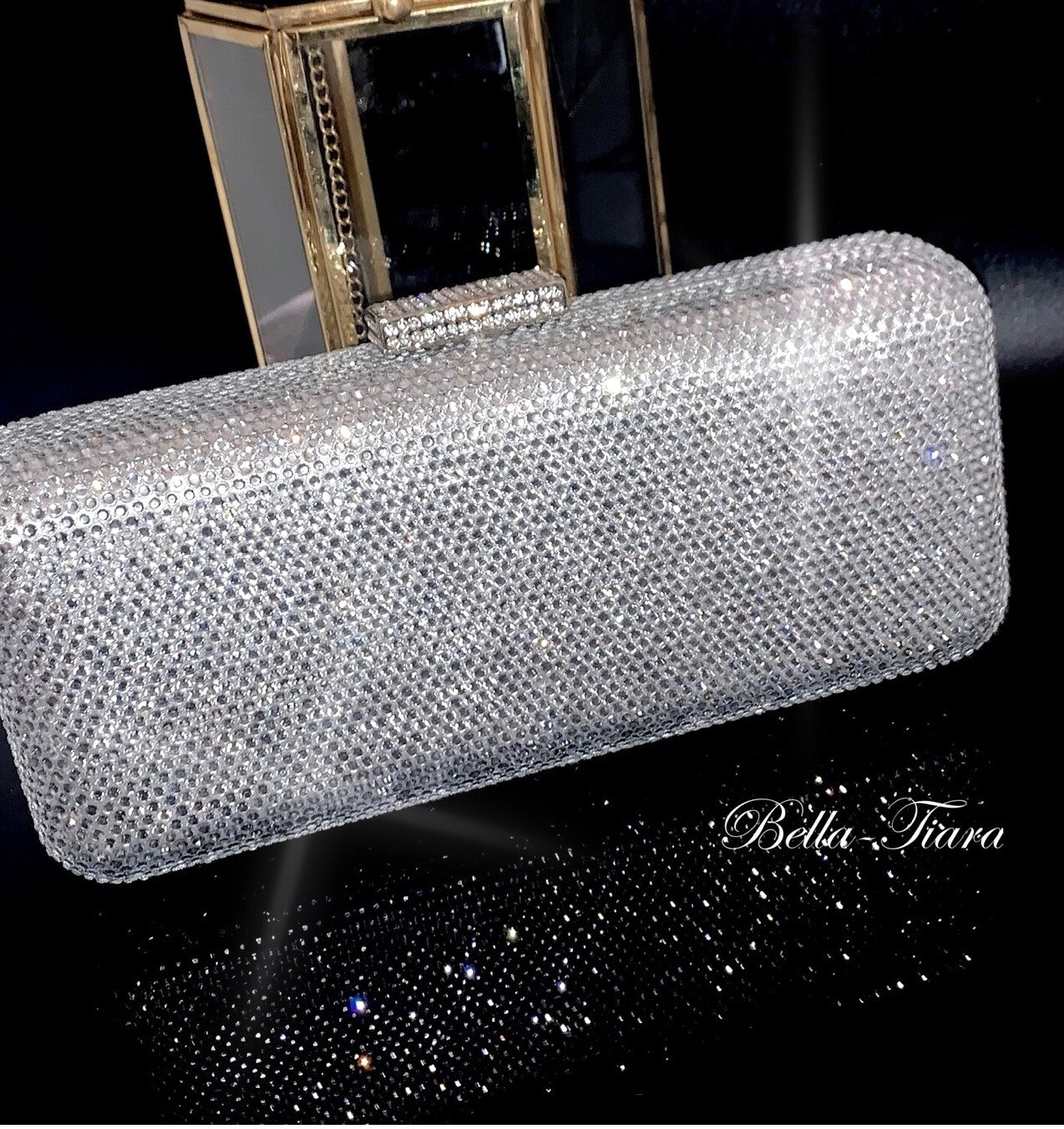 Nicoletta, Swarovski crystal clutch purse