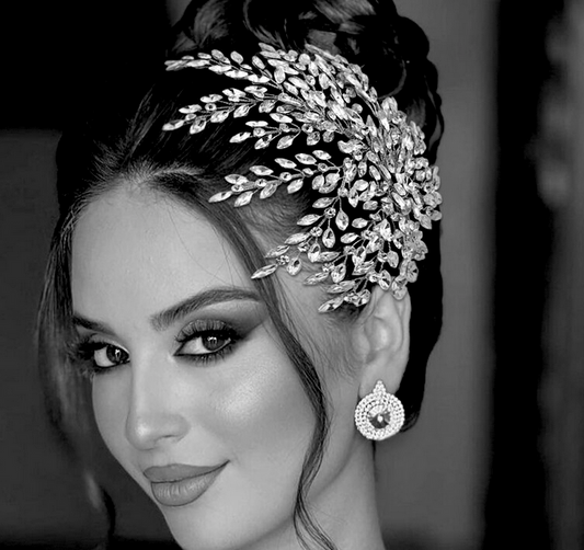 Karla - Glamorous Crystal wedding hairpiece