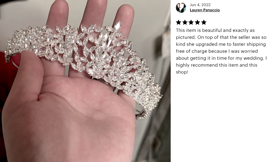 Allison -- Swarovski Crystal Tiara