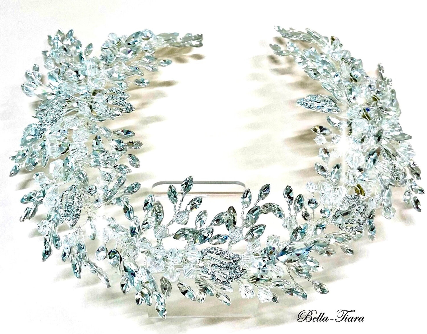Astella, Swarovski Crystal wedding headpiece