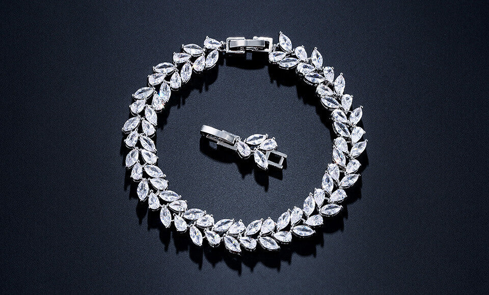 Adele, Beautiful Swarovski crystal drop bridal earrings