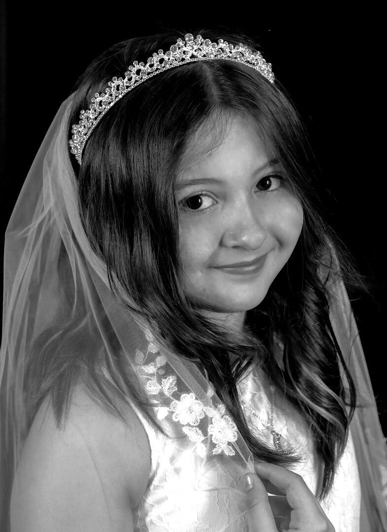 Dolce - Beautiful swarovski crystal communion tiara headpiece
